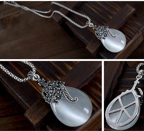 Наборы свадебных ювелирных изделий 2020 Новая мода Ретро Винтаж Имитация опала