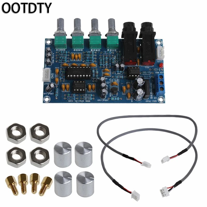 

Плата усилителя звука и микрофона OOTDTY, модуль цифрового реверберации