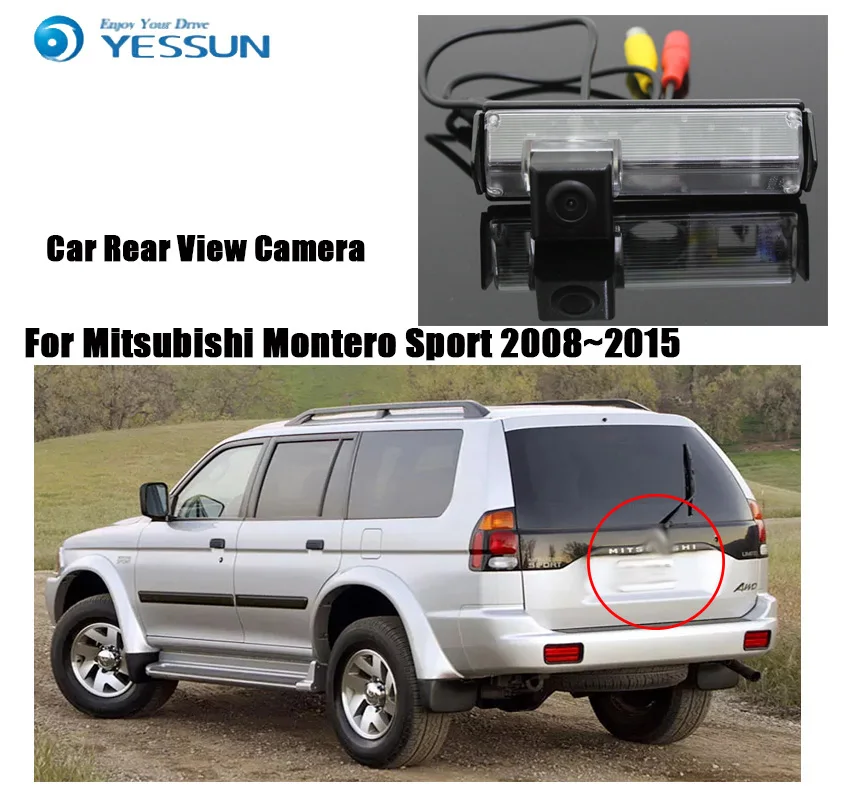 Камера заднего вида YESSUN для Mitsubishi Montero Sport камера 2009 ~ 2015 HD CCD|hd ccd|rear view camerarear camera |