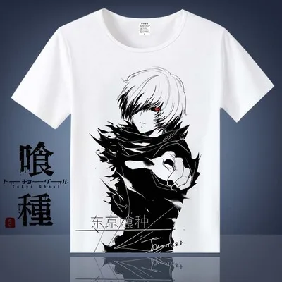 Pattern 14 Аниме, Токио, вампиры Ken Kaneki Косплэй хлoпoк фyтбoлки для Для женщин/Для мужчин футболка с круглым вырезом, летняя одежда с короткими рукавами футболки - Цвет: Pattern 14