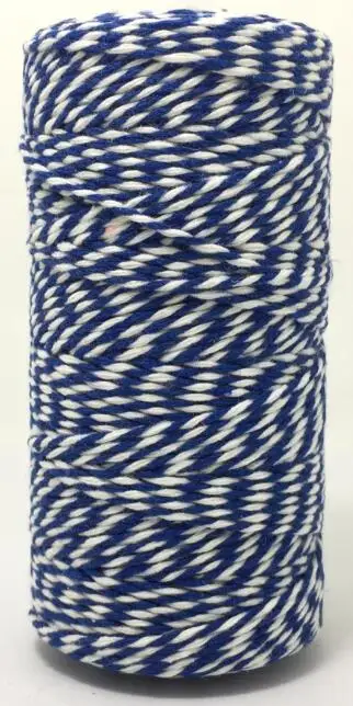 ZERZEEMOOY 8ply 1~ 1,5 мм 100 Ярд/катушка Хлопок Bakers шпагат смесь Baker's шпагат подарочная упаковка шпагат для ремесла 24 цвета - Цвет: Borland