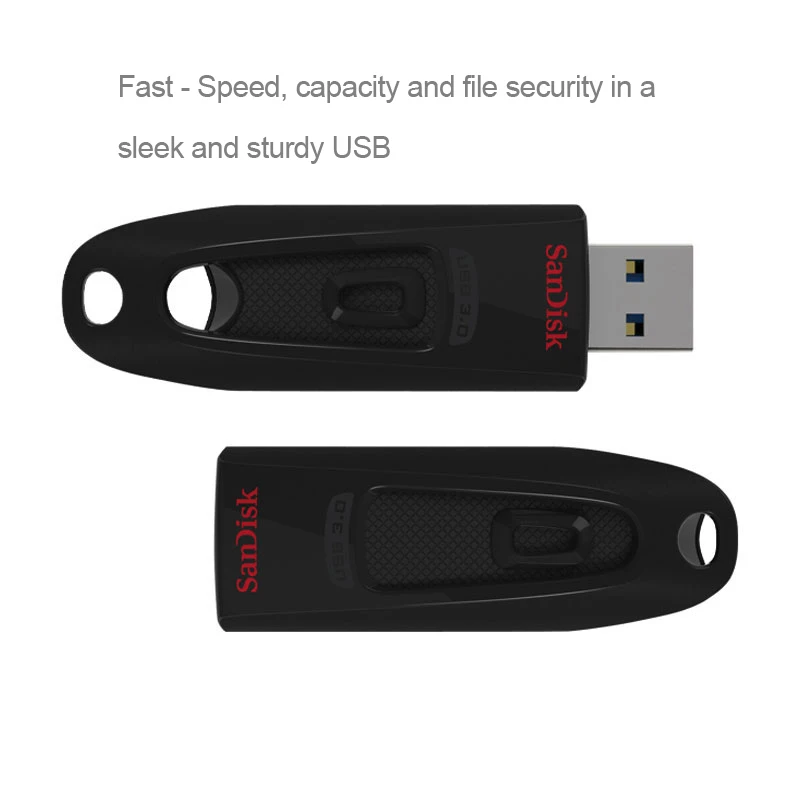 Sandisk CZ48 ULTRA USB 3.0 Flash Drive 64GB Pen 16GB 32GB 128GB 256GB USB3.0 Memory Stick Pendrive Read Speed up to 130M/s | Компьютеры и