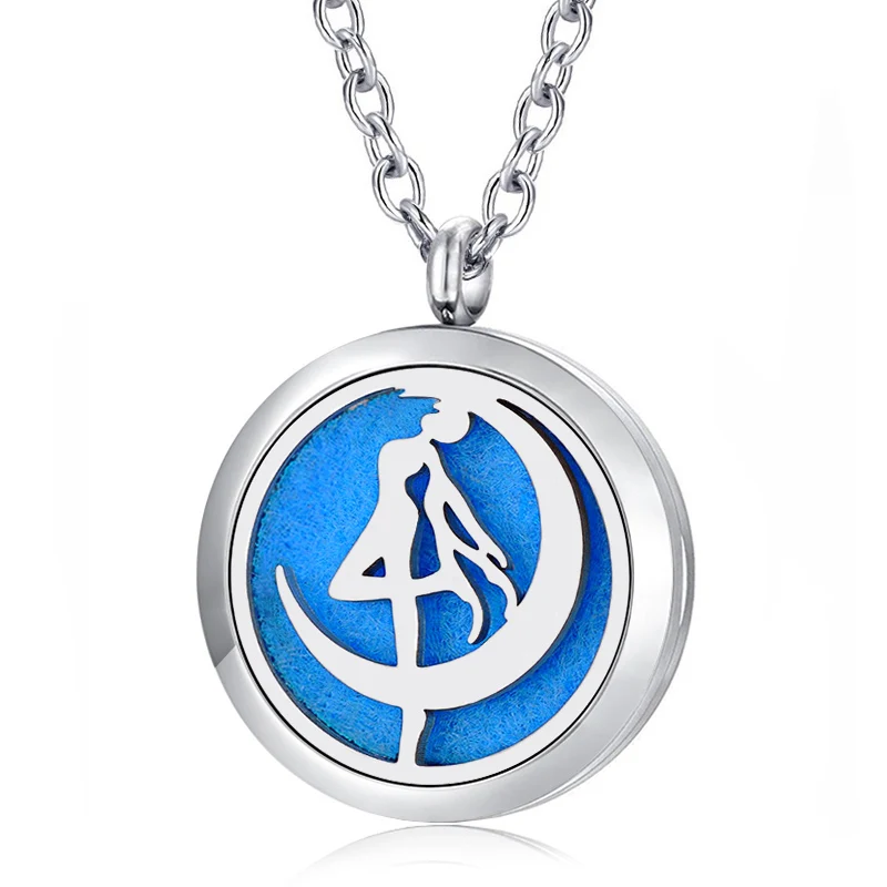 Aroma Locket Jewelry 316L stainless steel aromatherapy lockets essential oil perfume diffuser necklace jewelry with chain | Украшения и