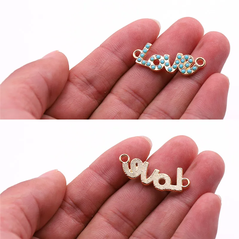10pcs Style 16 10 шт ювелирные шармы-соединители с акриловым украшением ювелирные изделия Аксессуары для ожерелья, браслеты, ювелирные изделия делая оптом - Цвет: 10pcs Style 16