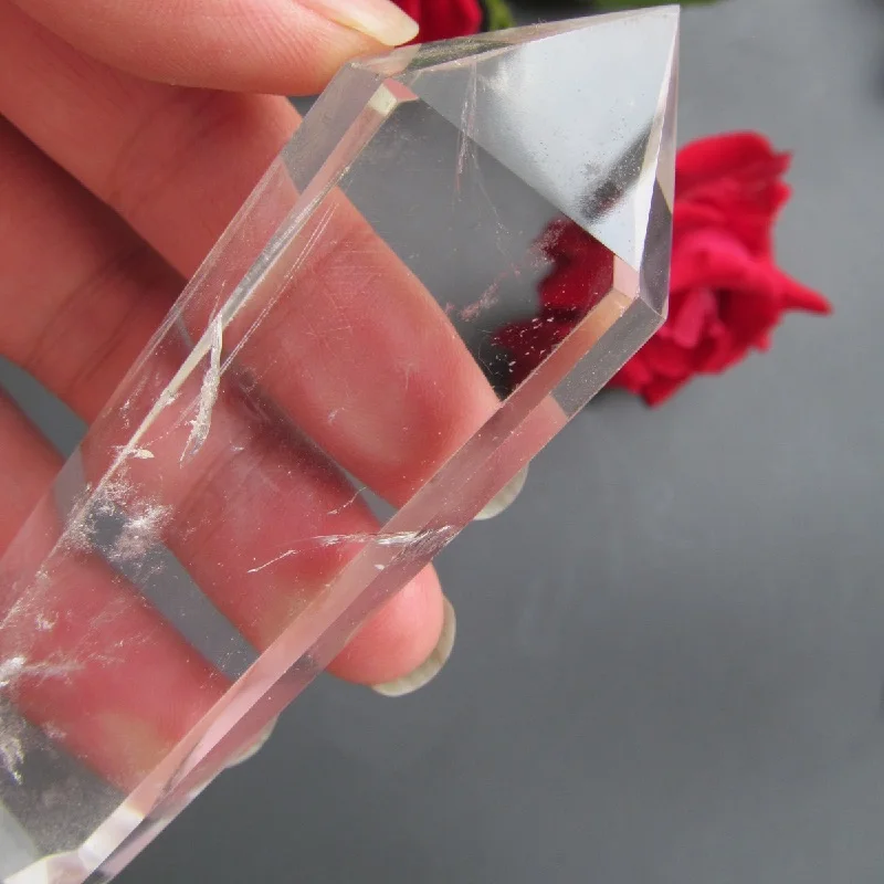76 г 95 мм прозрачный натуральный кварцевый кристалл точка одноконечная