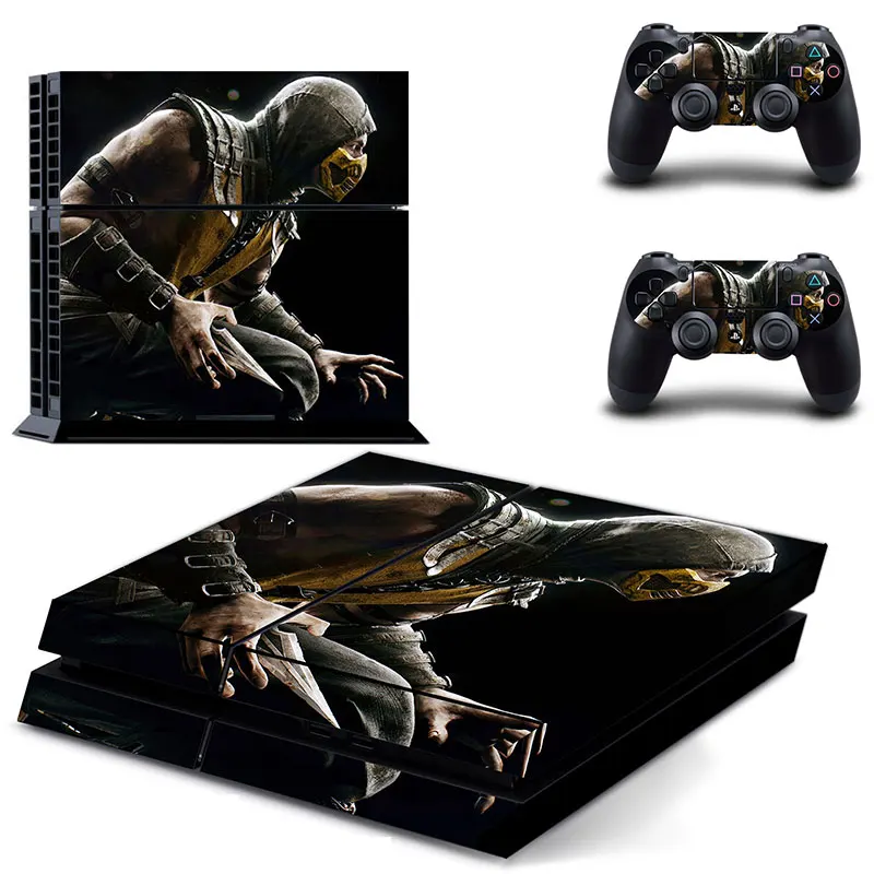 Mortal Kombat X виниловая наклейка на весь корпус Наклейка Обложка для PS4 Playstation 4