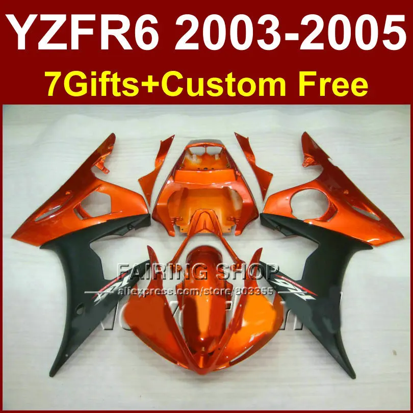 Комплект обтекателей для мотоцикла YAMAHA YZFR6 2003 2004 2005 ABS Обтекатели YZF R6 03 04 05 YZF1000