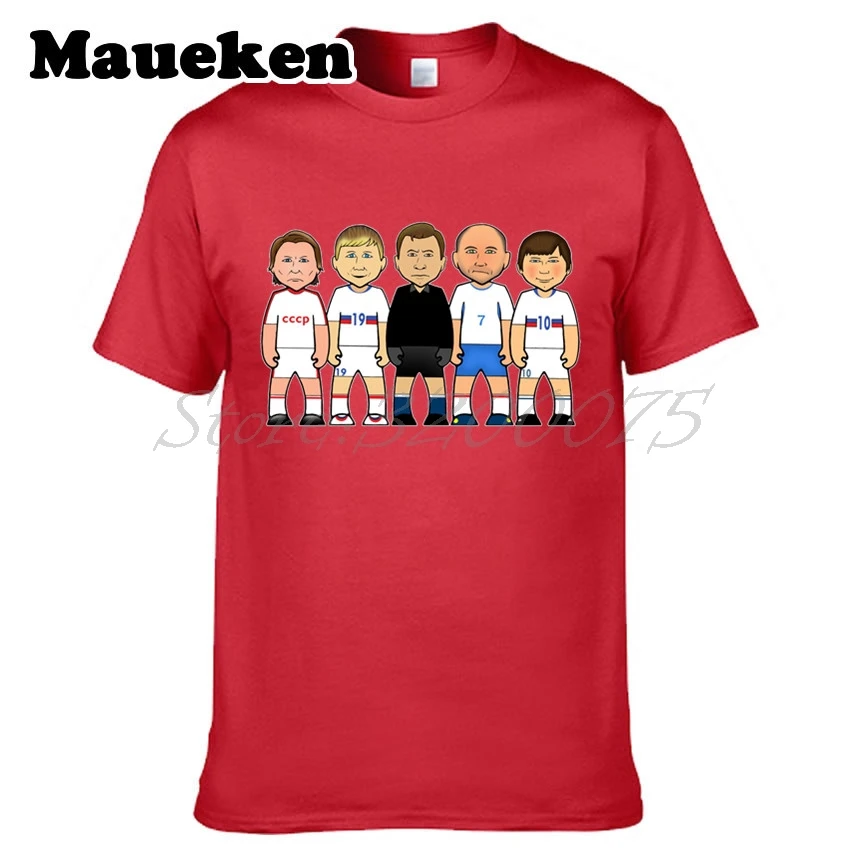 Мужская футболка с надписью Русские легенды Andrei Arshavin Lev Yashin Oleg Blokhin W0523017|t shirt|tee