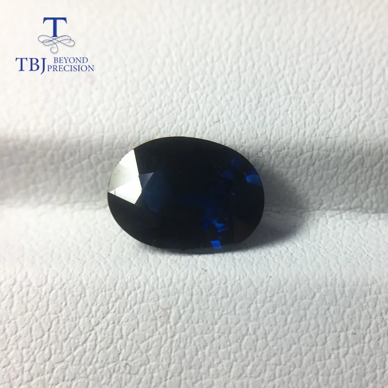TBJ натуральный нагреваемый Африканский синий сапфир Овальный 7 7*10 4 мм ard 2.88ct
