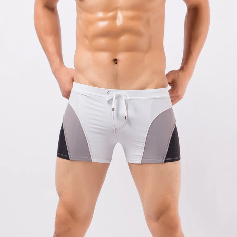 Хит продаж сексуальные Лоскутные плавки боксеры мужские удобные с низкой