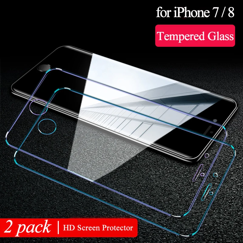 Защитное стекло ZRSE 2.5D 0 26 мм 2 упаковки для IPhone 7 7plus Защита экрана 8 plus | Мобильные