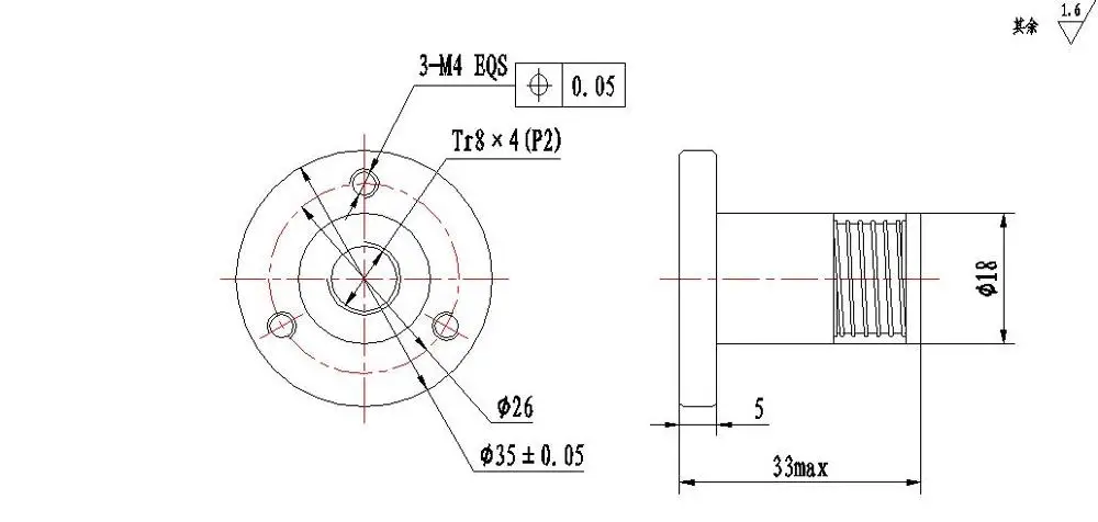 Anti backlash Ecrou pour TR8X2 TR8X4 TR8X8 Leadscrew 8mm POM anti-jeu crou CNC 3D imprimante pieces | Компьютеры и офис