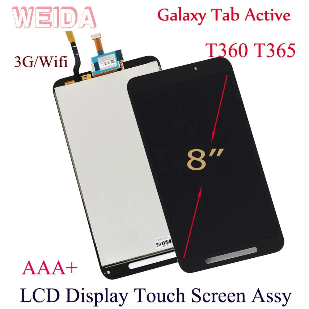 WEIDA/LCD Замена 8 &quotдля Samsung Galaxy Tab Active T360 T365 ЖК-дисплей с сенсорным экраном в сборе