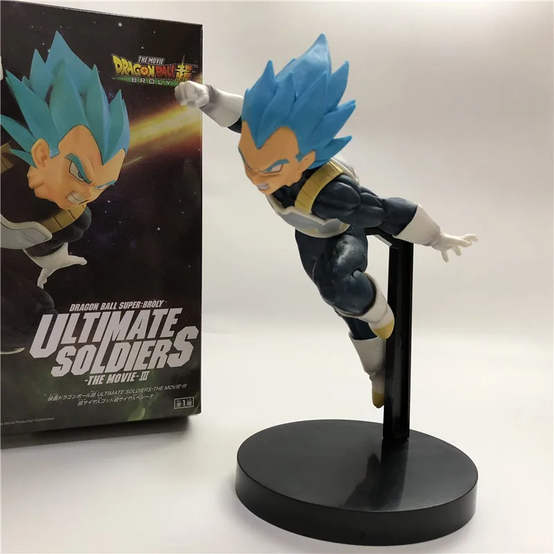 Dragon Ball Z темно-синяя Gogeta Goku Vegeta Ultimate Soldier Movie Ver. Против Супер броли битва ПВХ экшн-фигурка Драконий жемчуг зет 23 см