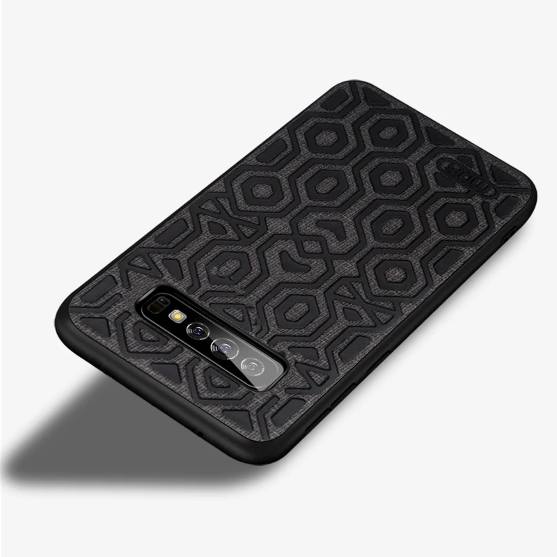 Black Для samsung S10 Plus чехол MOFI для samsung Galaxy S10 силиконовый чехол для задней панели Galaxy S10E полное покрытие S10+/S10 E нескользящий чехол - Цвет: Black