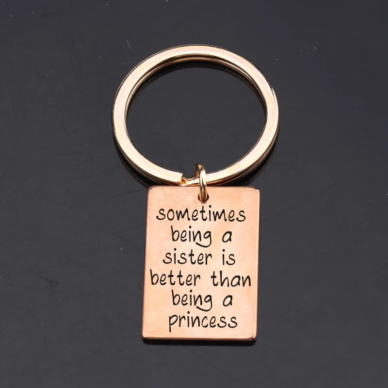 Новый креативный брелок для ключей с гравировкой иногда быть сестрицей лучше чем
