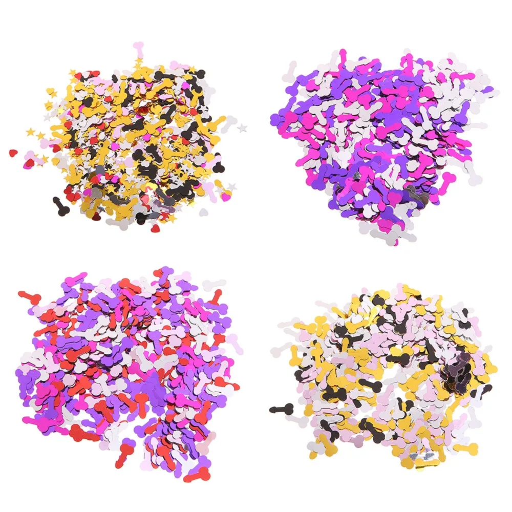 Креативные девичьи бумажные куры для вечеринки ночные дикие пенис конфетти