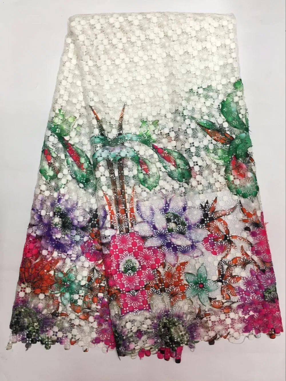 2016 Бесплатная доставка нигерийское кружево разноцветное высокое качество