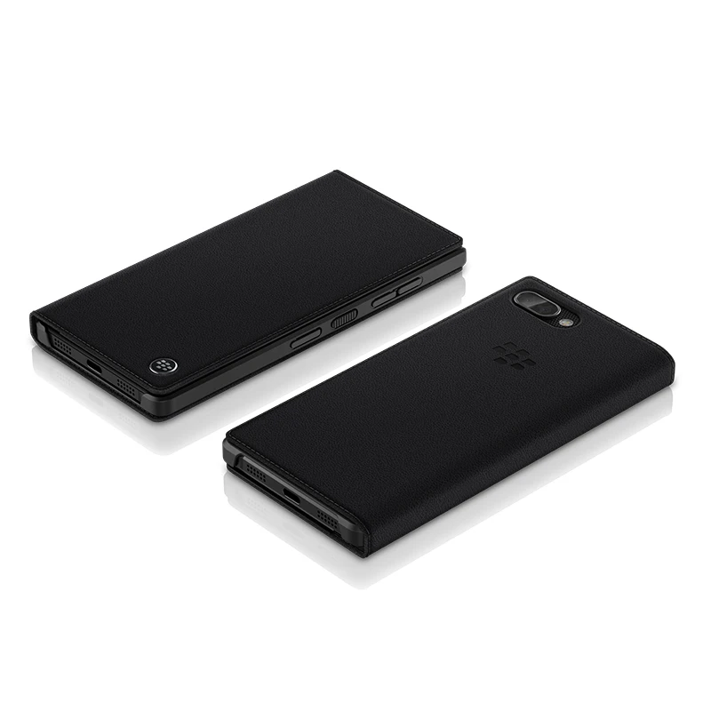 Оригинальный чехол из натуральной кожи для Blackberry KEY2 Бизнес Флип-сумка и мягкий