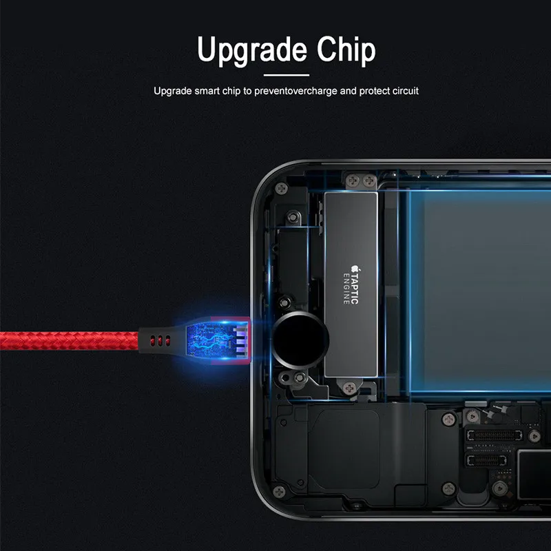 Магнитный usb-кабель 1 м 2 м, быстрая зарядка, USB type C, Micro Android, для samsung S10, зарядный кабель для iPhone 6, 6 S, 7, 8 Plus, XS MAX, XR
