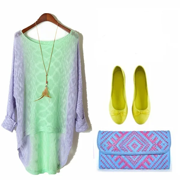 Мода 2016 года трикотажные негабаритных Бохо свитер Для женщин Свитеры для и