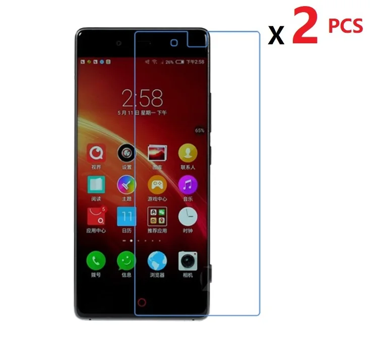 

2 шт., прозрачная защитная пленка для экрана ZTE Nubia Z9 MAX Z9 Mini Z7, глянцевая пленка, Защитная пленка для Nubia Z7 Z5S Z5S Mini Z7 MAX