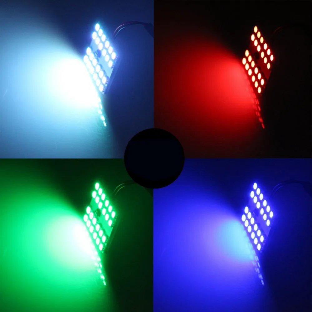 T10 ba9s 31/41 мм 12SMD 5050 RGB светодиодный ная лампа 2017 Новинка 2 шт. красочная