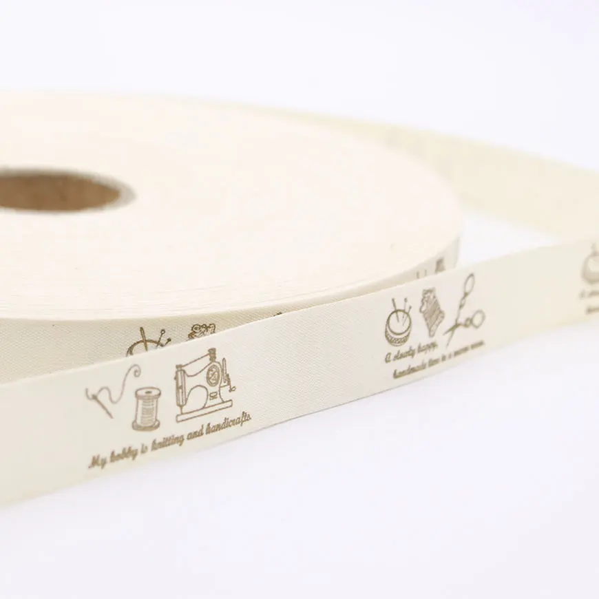 Хлопковая лента ручной работы 20 мм с принтом для рукоделия скрапбукинга шитья