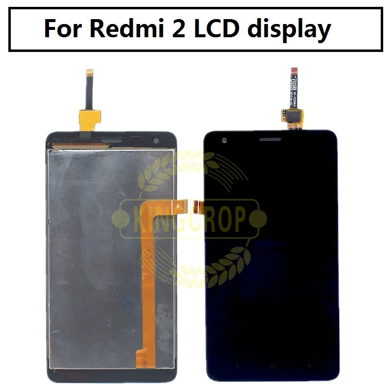 Черный ЖК-дисплей + TP рамка для Xiaomi Redmi2 Redmi 2 дигитайзер сенсорного экрана в сборе