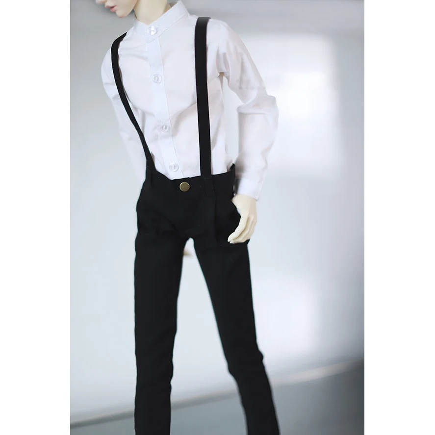 BJD брюки на подтяжках Gentalman наряды черный для мужчин 1/3 SD 60 см 24 &quot1/4 17&quot высокий MSD