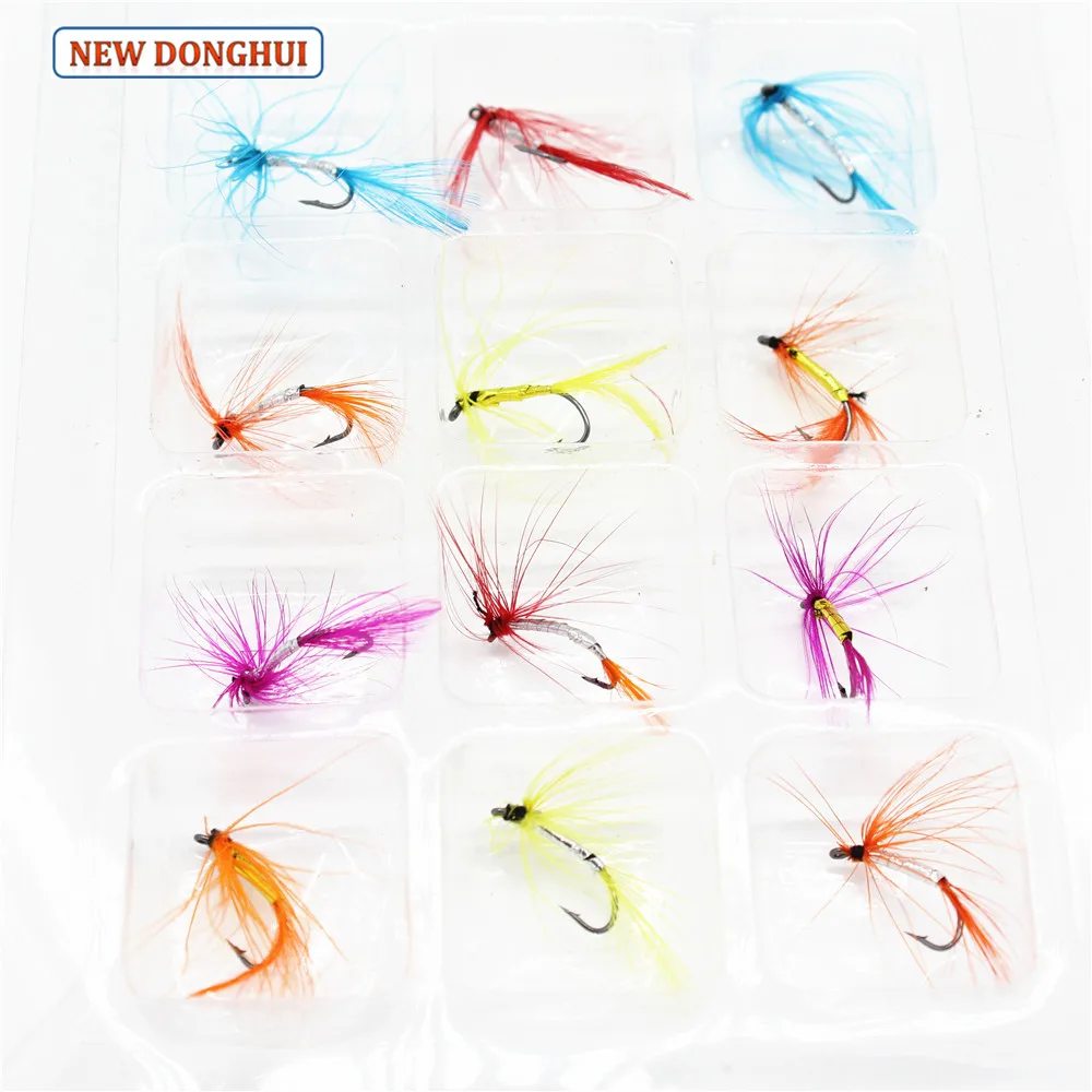 Портативный рыболовный крючок Newdonghui приманка 12 шт. в сумке Рыболовный инструмент