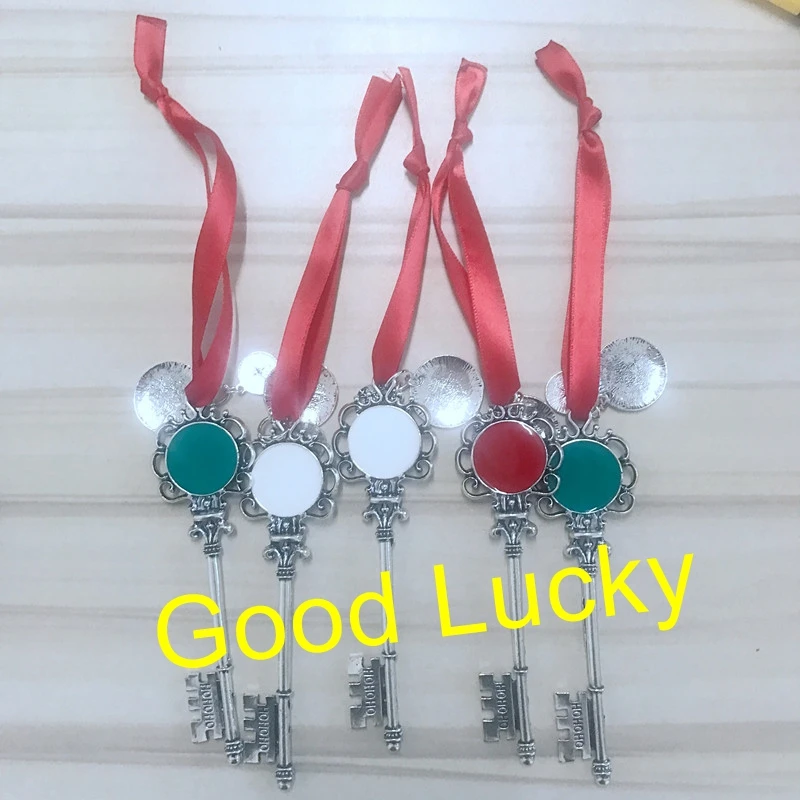 10 шт./Партия новое поступление Рождественский Санта волшебный ключ монограмма