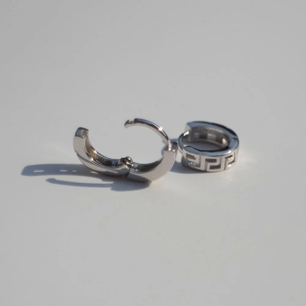 Серьги из стерлингового серебра 925 пробы, модные кольца для ушей, Пряжка для ушей, Ретро стиль, для мужчин, женщин, девушек, серебряные серьги, ювелирное изделие
