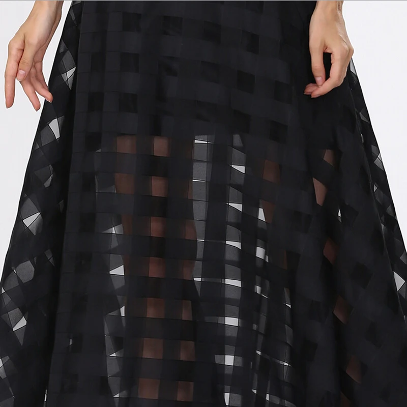 LERFEY Vestidos женское летнее платье Элегантное винтажное клетчатое белое черное из