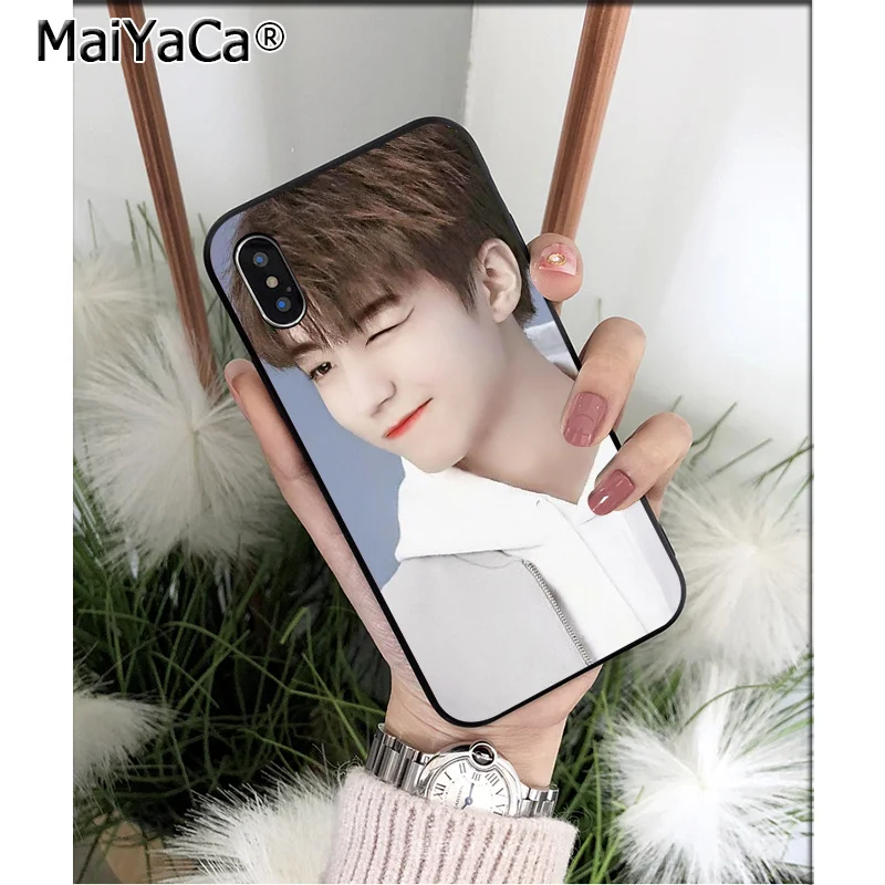 MaiYaCa мальчик команда TFboys черный ТПУ мягкий чехол для телефона Apple iPhone 8 7 6 6S Plus X XS MAX