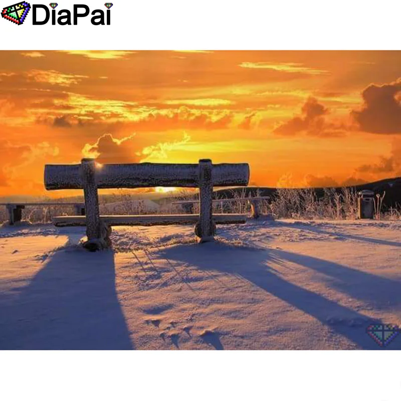 

DIAPAI Diamond Painting 5D DIY 100% Full Square/Round Drill "Sunset scenery" Diamond Embroidery Cross Stitch 3D Decor A24340