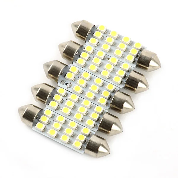 

5Pcs 12SMD 12V LED Auto Car Reading Light Automobiles Light-emitting License Plate Small Lamp Bulbs Car Styling