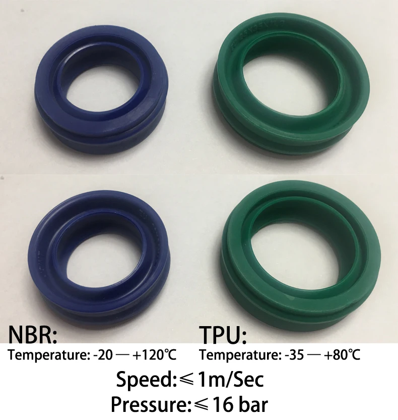 ЕС 20*30*10,7 20x30x10,7 U с двумя губами ТПУ зеленый NBR синий пылезащитный поршень пневматического цилиндра роторный вал стержень кольцо прокладка сальник