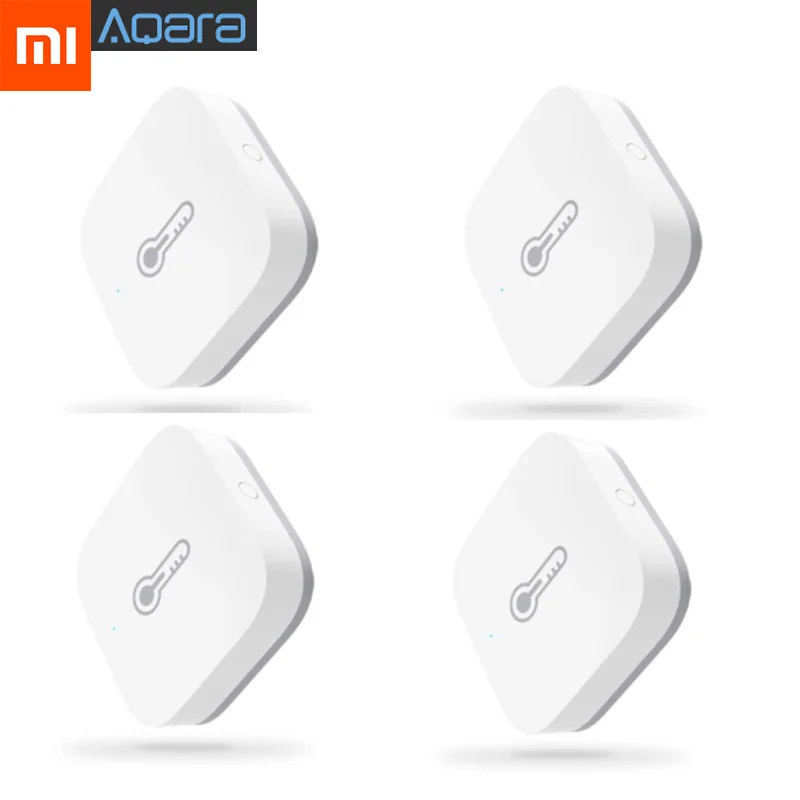 4pcs in pack Xiaomi Aqara умный датчик температуры и влажности воздуха работает с управлением через приложение Mijia - Цвет: 4pcs in pack