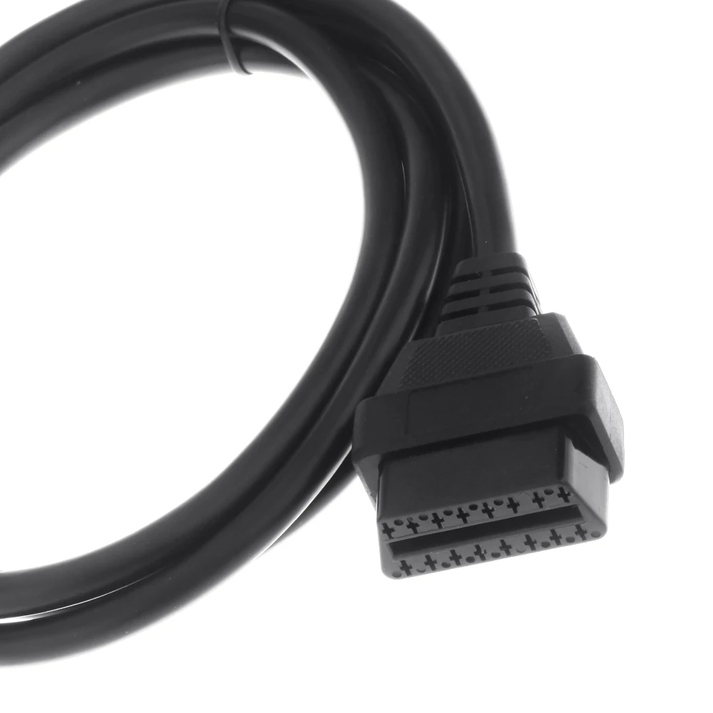 150 см 16 штырьковый штыревой разъем для автомобиля OBD2 Удлинительный кабель OBDII