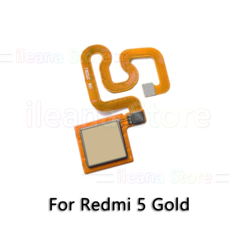 For Redmi 5 Gold Оригинальная Кнопка возврата домой датчик отпечатков пальцев гибкий кабель для Xiaomi Redmi Note 5 Plus Pro Телефон Запчасти - Цвет: For Redmi 5 Gold