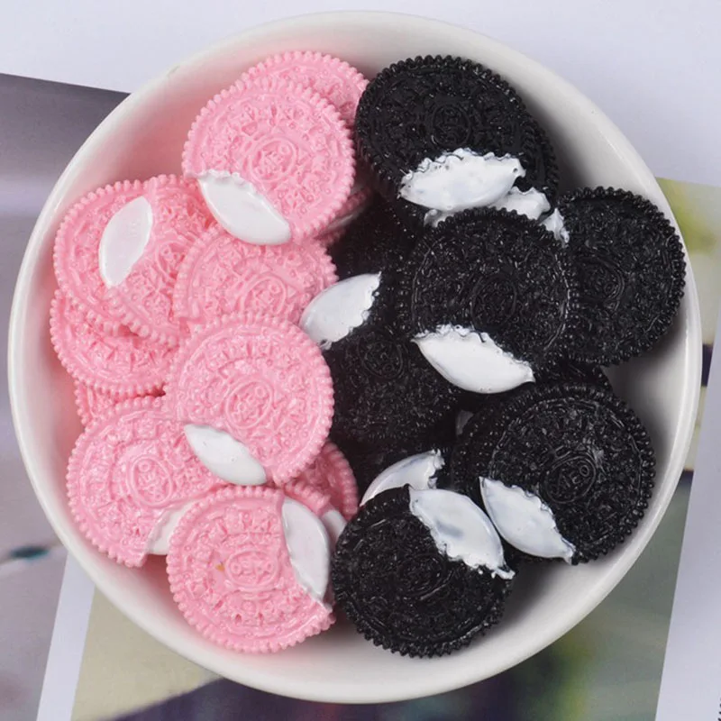 10 шт. горячая Распродажа плоский задник из смолы Кабошон Поддельные сэндвич