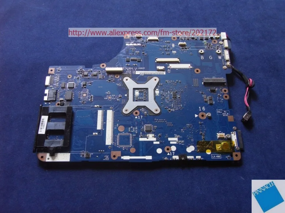 K000086430 материнская плата для ноутбука Toshiba Satellite L500 L505 KSWAA LA-4982P 46179151L03