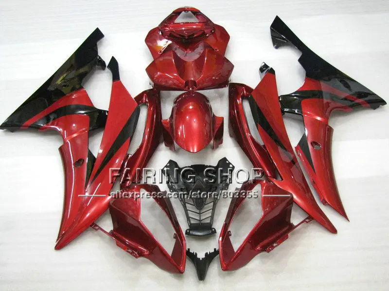 Новая форма для литья под давлением мотоцикла красный комплект обтекателей YAMAHA