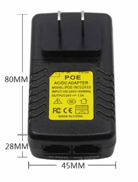 

10pcs POE power supply module 48V 0.5A reverse broadband data adapter US Plug