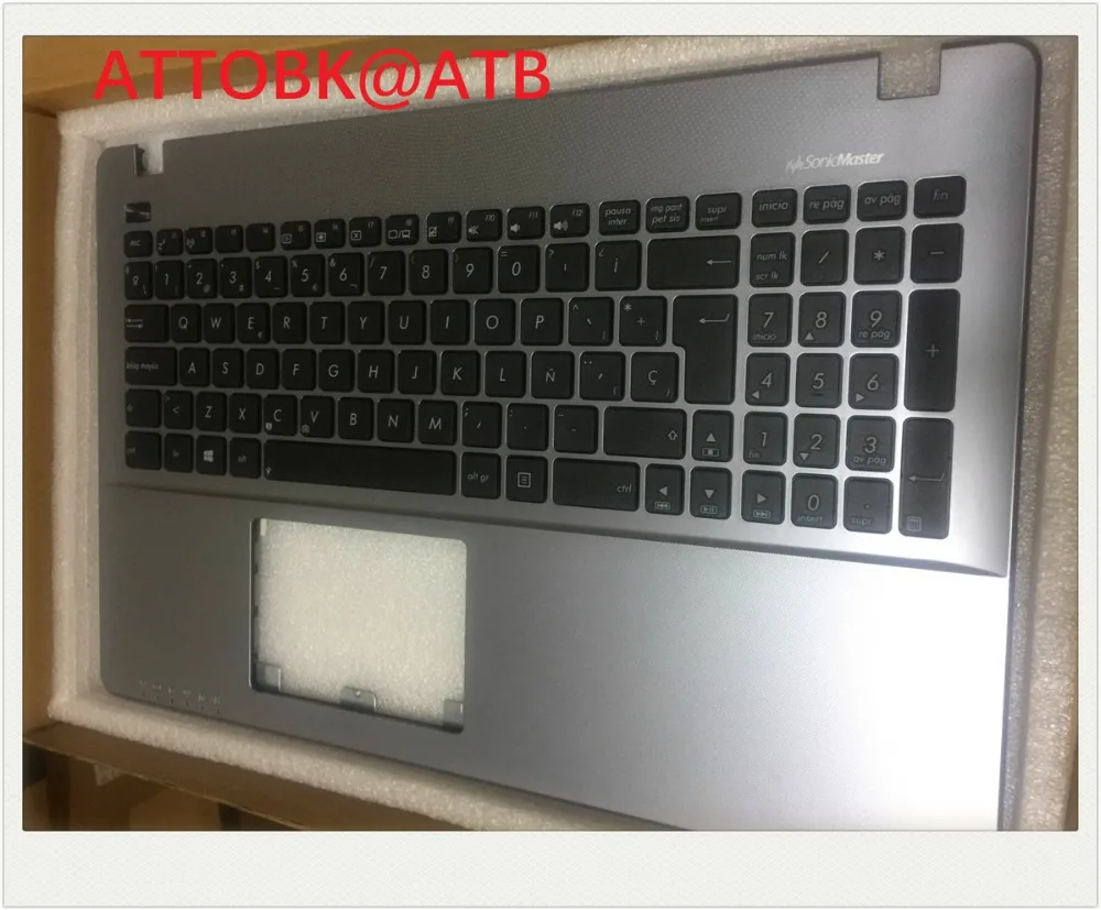 Клавиатура с испанской раскладкой для ноутбука Asus K550V X550cc X550VC X550J X550VB A550L Y581C F550 R510L