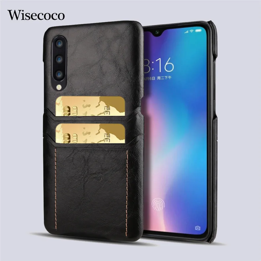 Mi 9 держатель для карт чехол Xiaomi mi Оригинальный Роскошный кожаный кошелек с