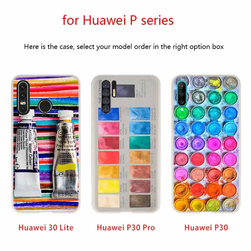 Чехол Paleta для телефона Pinterest водного цвета Huawei P40 P9 P10 P20 P30 Lite чехлы Pro P Smart 2019 мягкий
