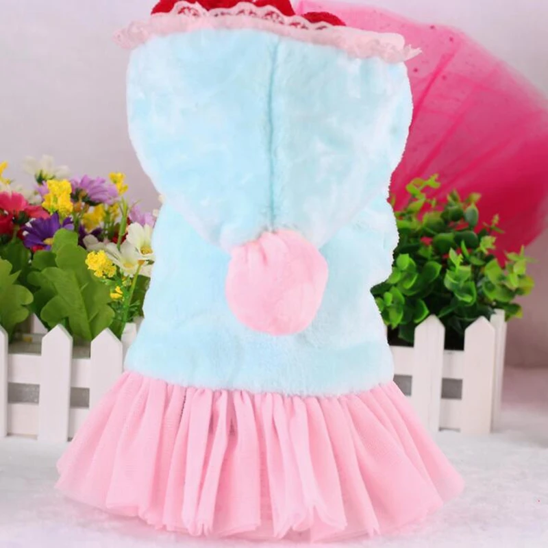 Зима Собаки платье лоскутное кружева 2018 симпатичный стиль товары для собак с