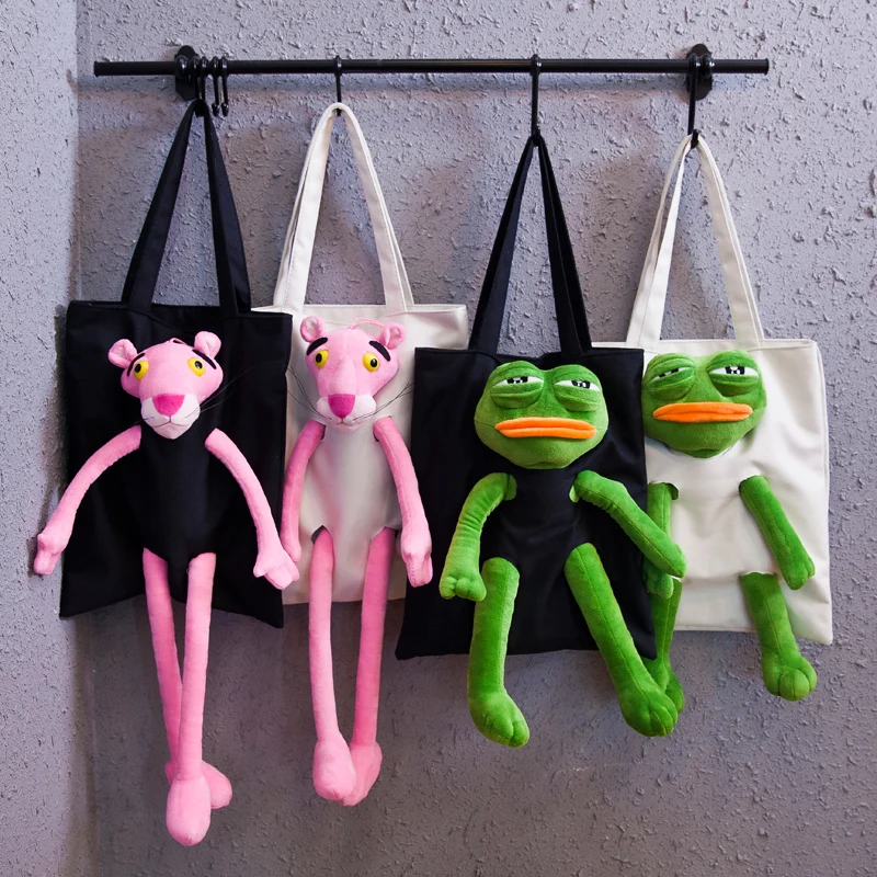 Sad Frog сумка аниме Розовая пантера Sad Frog fees Плюшевая Кукла Косплей животные милые игрушки Холст сумка на плечо для девочки подарок